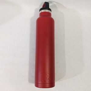 RTIC 26oz Vacuum Insulated Stainless Steel Water Bottle Red Matte Canteen Cap